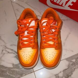 Nike Orange Gradient Low-Top Sneakers